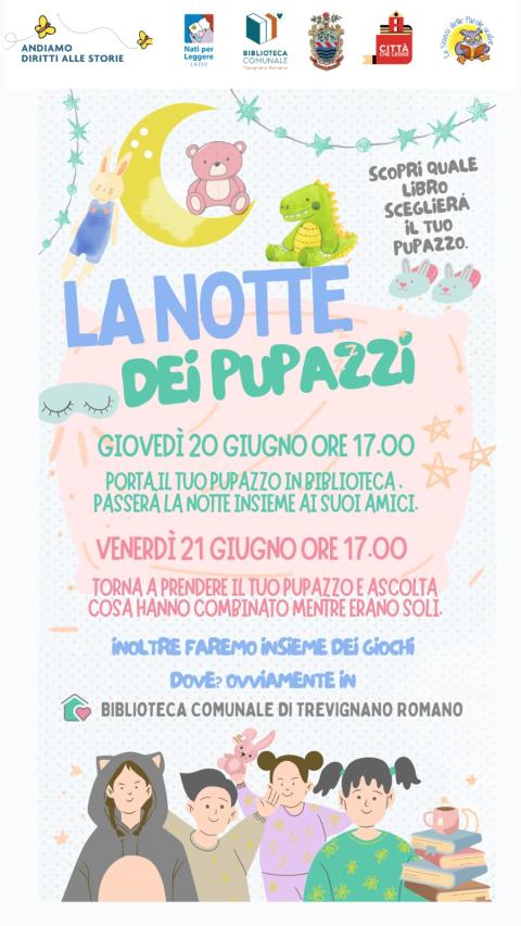 la notte dei pupazzi in biblioteca