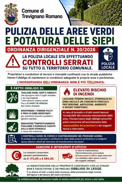 pulizia aree verdi