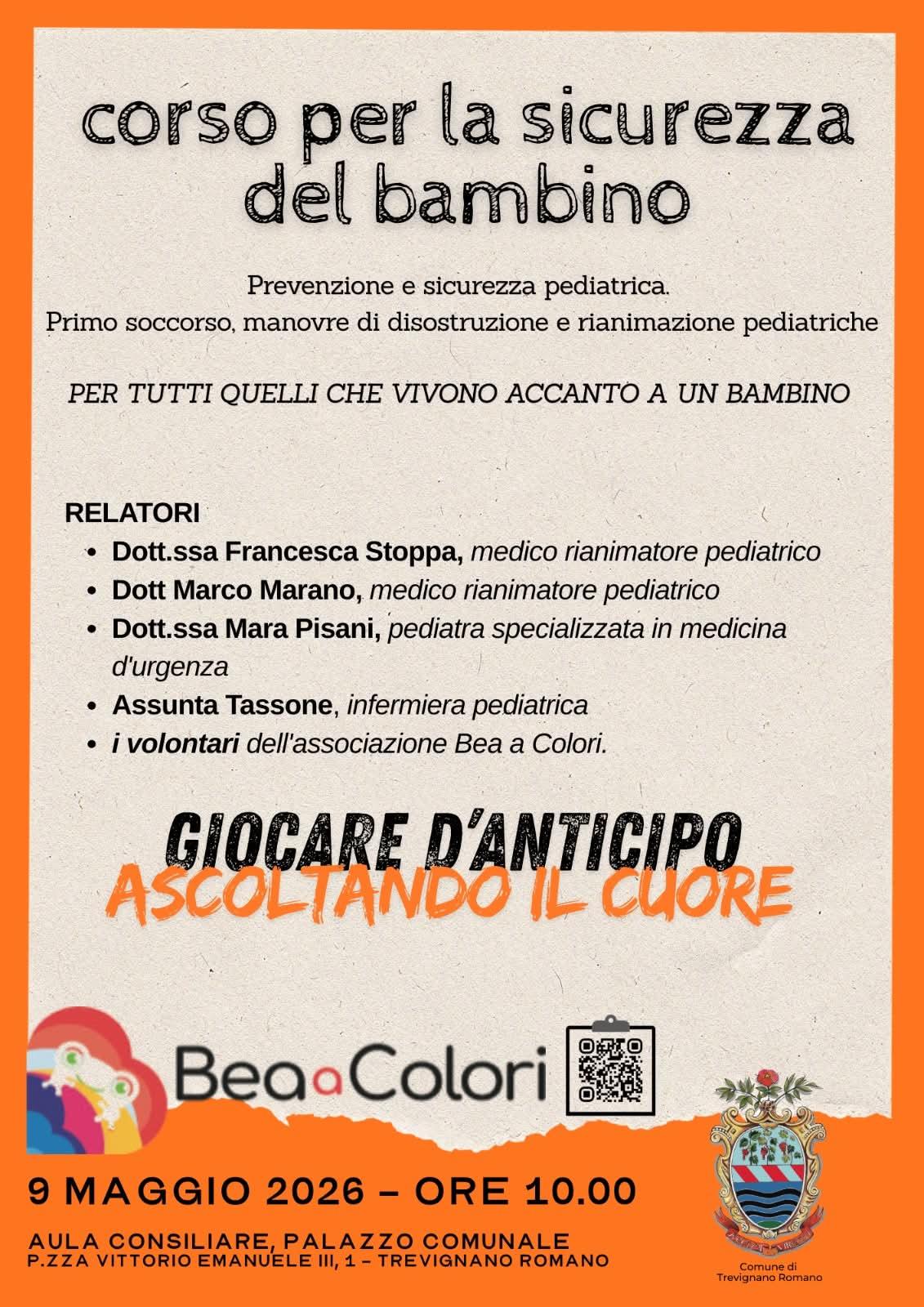 corso per la sicurezza del bambino